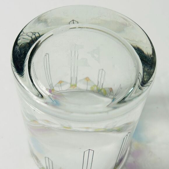 Frank Lloyd Wright April Showers Double Old Fashioned Glass Small Flaw - Picture 5 of 5